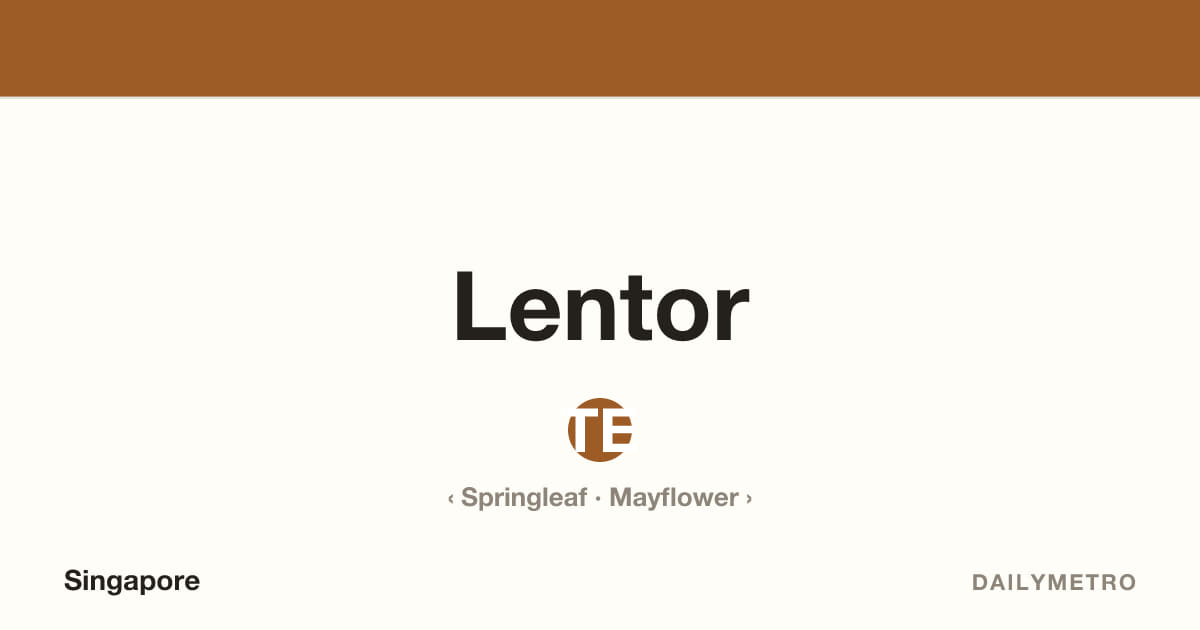 Lentor station · Lines Thomson-East Coast Line