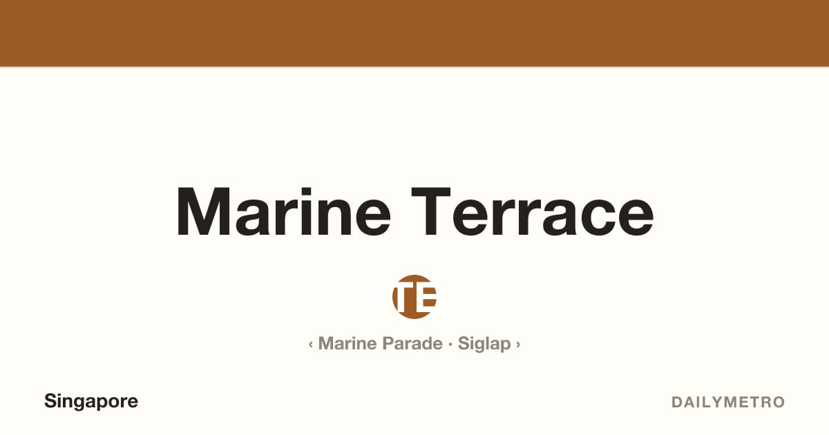 Marine Terrace station · Lines Thomson-East Coast Line