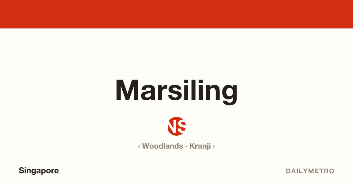 Marsiling station · Lines North South Line