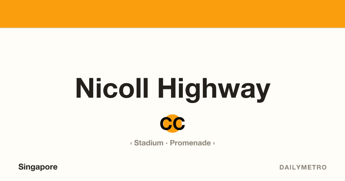 Nicoll Highway station · Lines Circle Line