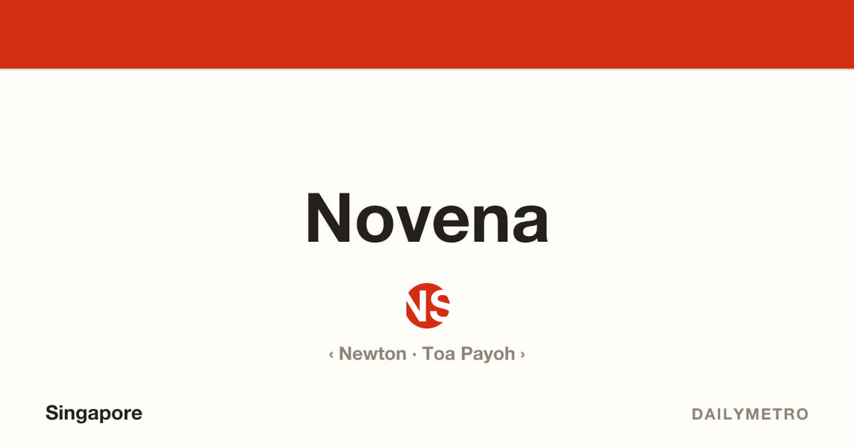 Novena station · Lines North South Line