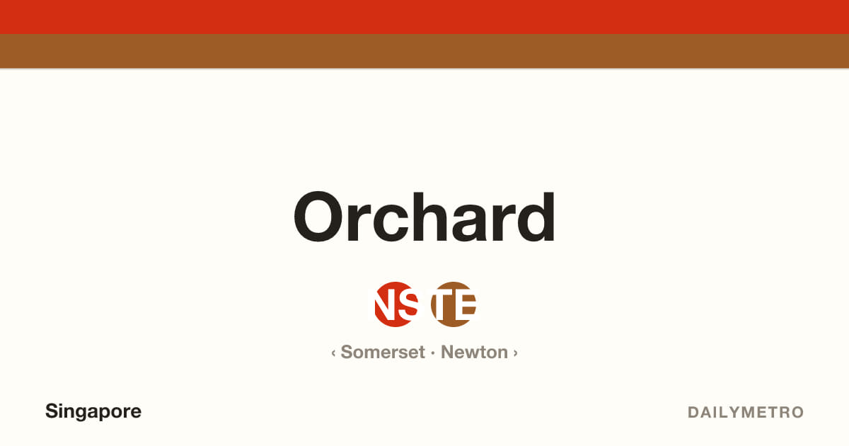 Orchard station · Lines North South Line, Thomson-East Coast Line