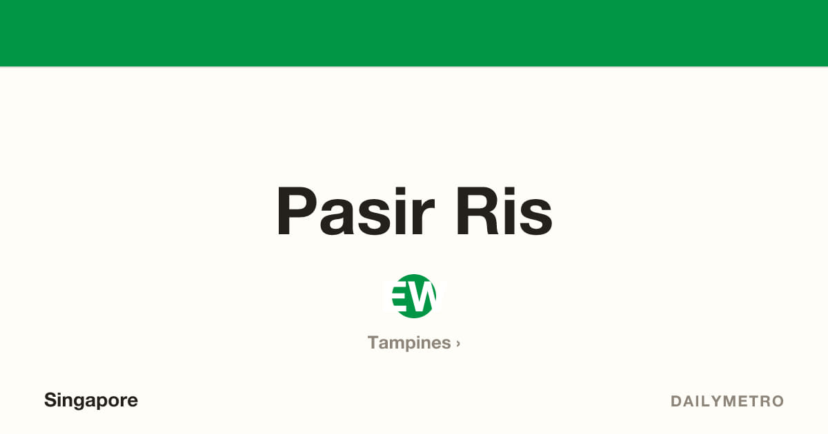 Pasir Ris station · Lines East West Line