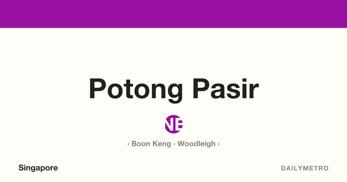 Potong Pasir station · Lines North East Line
