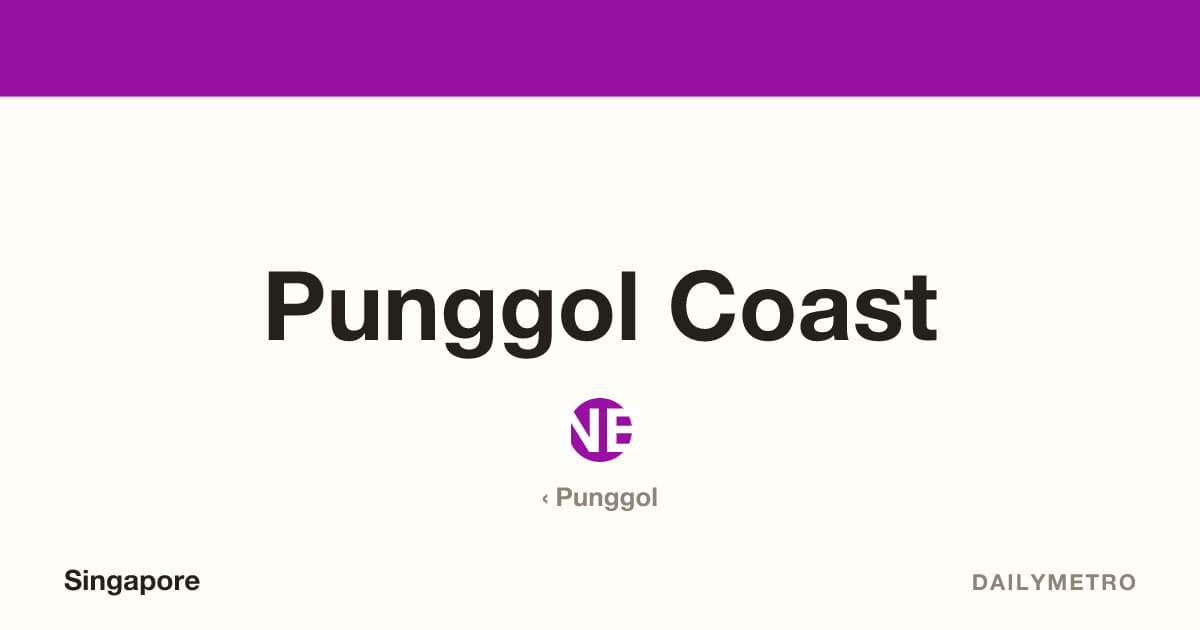 Punggol Coast station · Lines North East Line