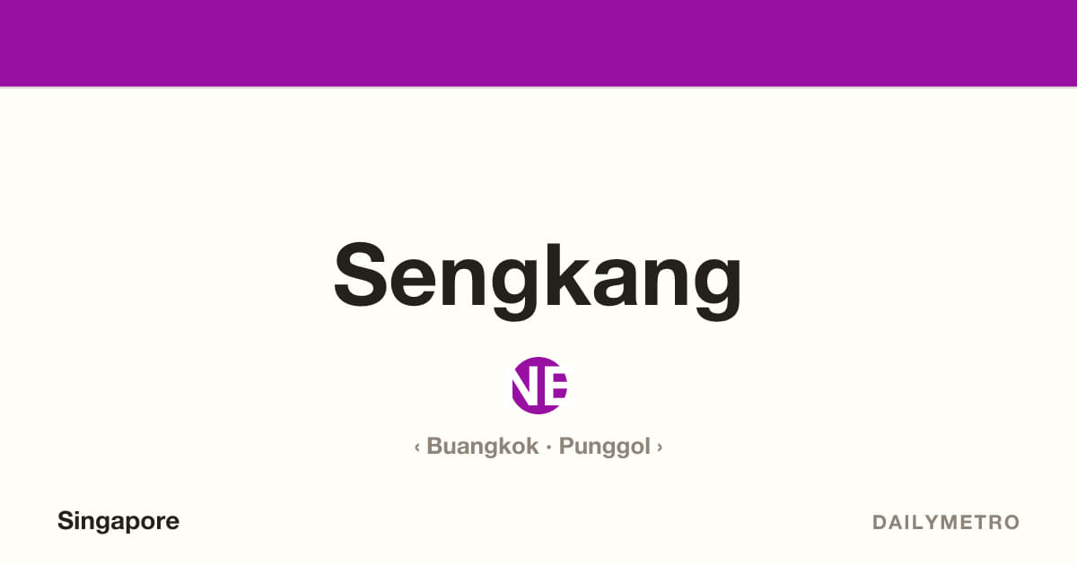Sengkang station · Lines North East Line