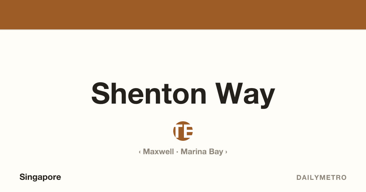 Shenton Way station · Lines Thomson-East Coast Line