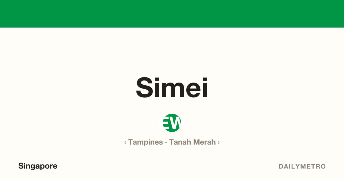 Simei station · Lines East West Line
