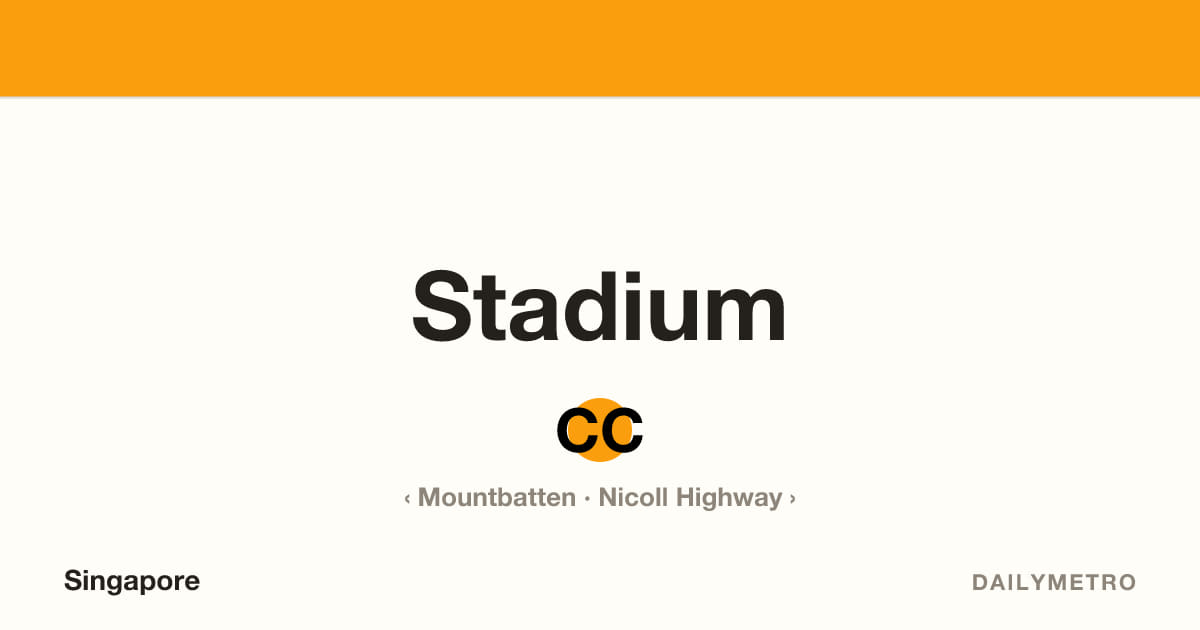 Stadium station · Lines Circle Line
