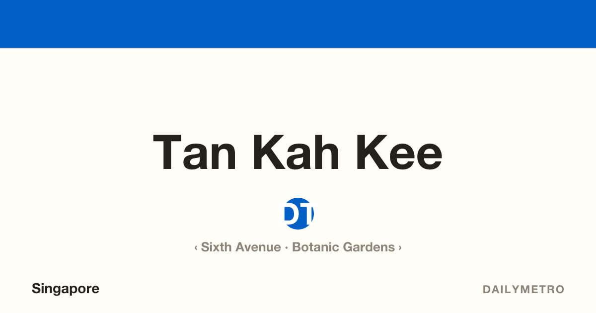 Tan Kah Kee station · Lines Downtown Line