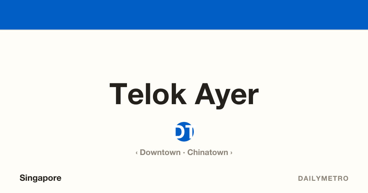 Telok Ayer station · Lines Downtown Line