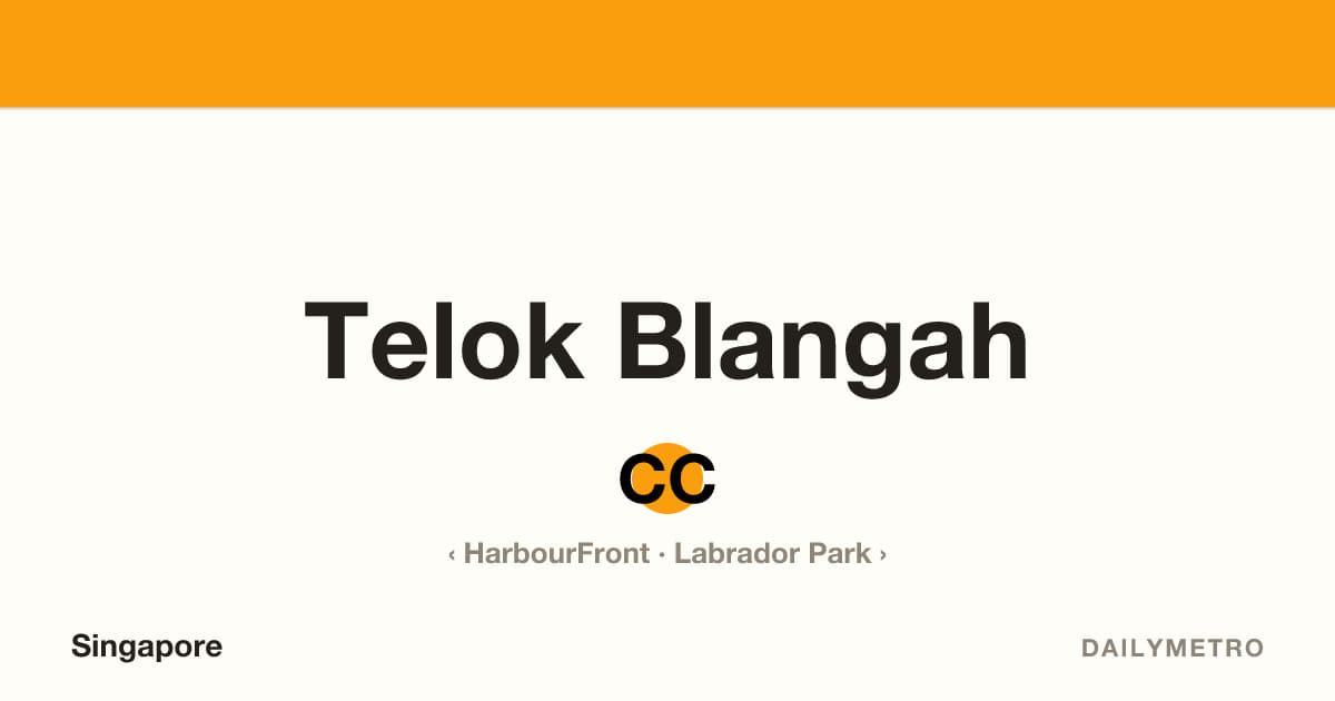 Telok Blangah station · Lines Circle Line