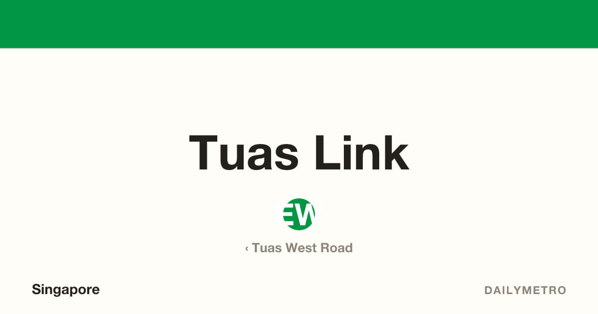 Tuas Link station · Lines East West Line