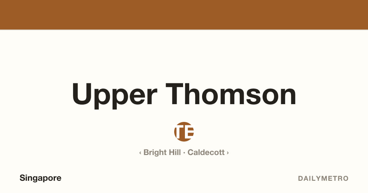 Upper Thomson station · Lines Thomson-East Coast Line