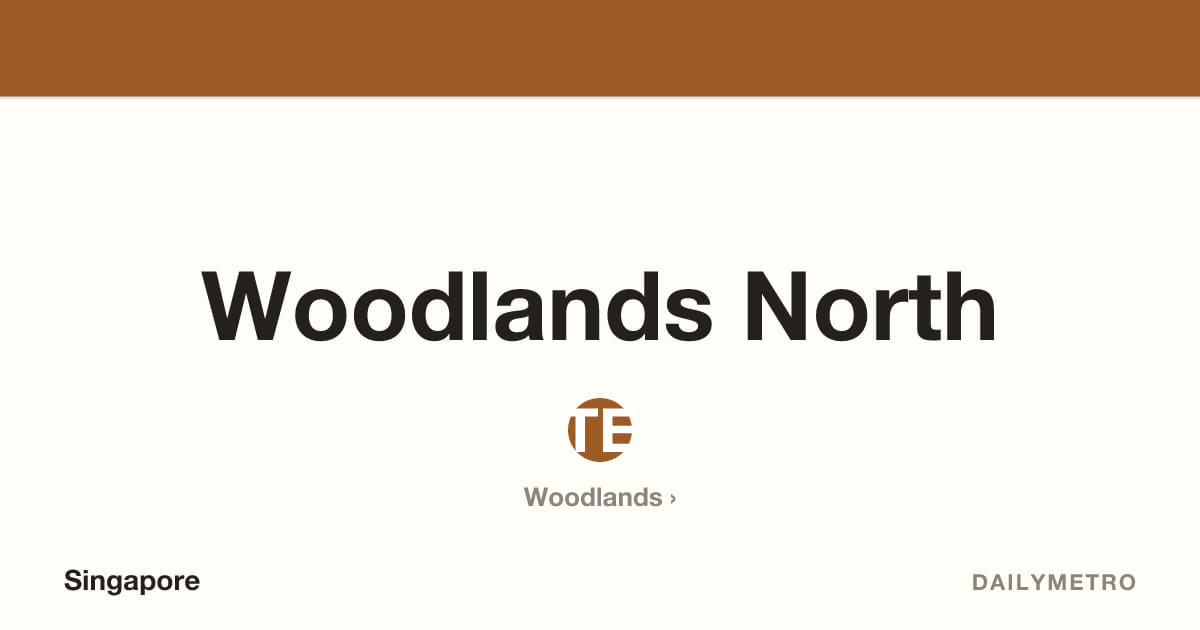 Woodlands North station · Lines Thomson-East Coast Line