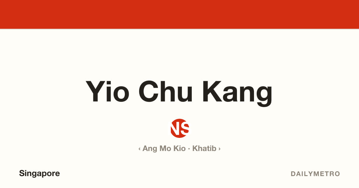 Yio Chu Kang station · Lines North South Line