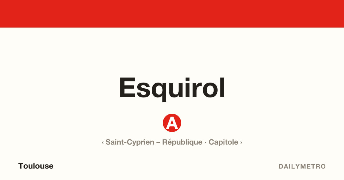 Station Esquirol · Lignes A