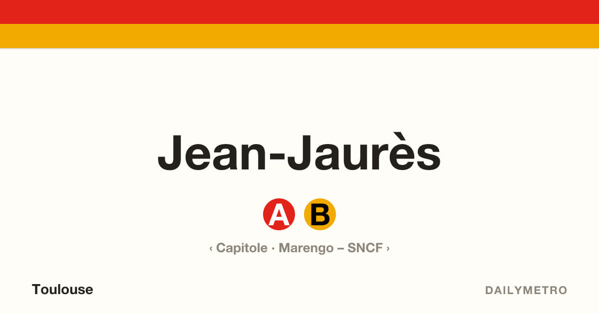 Jean-Jaurès station · Lines A, B