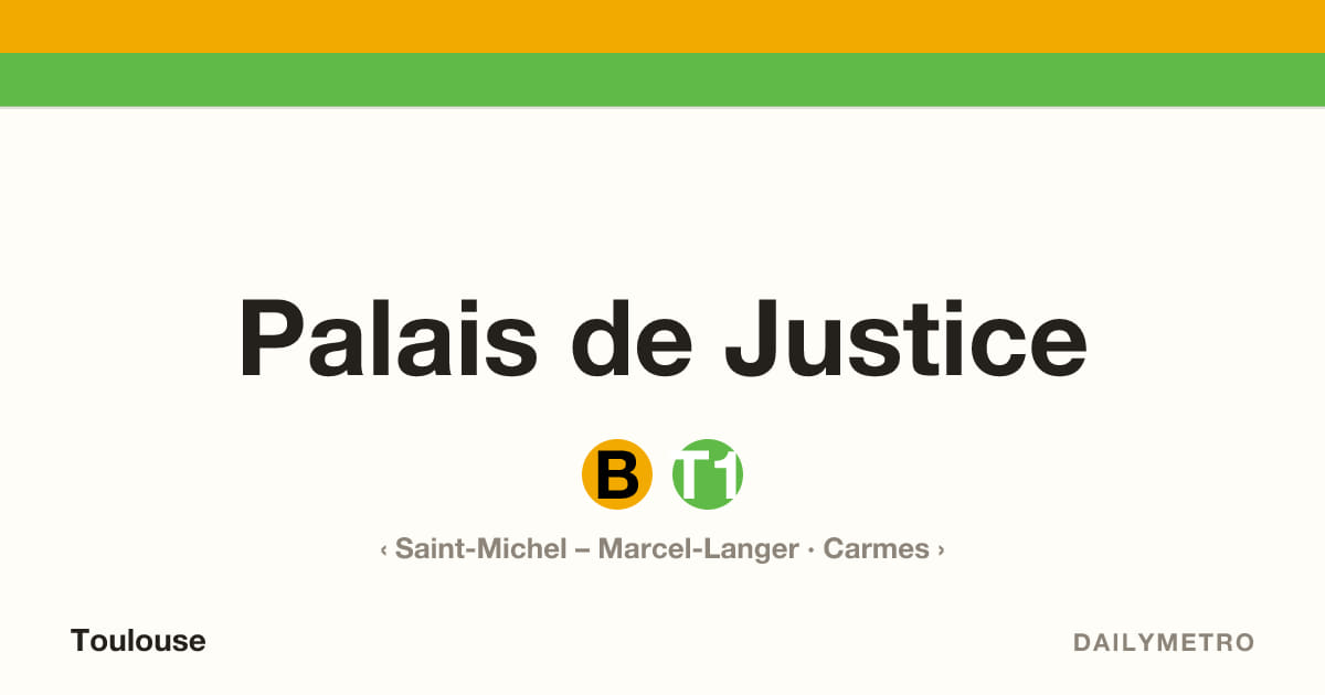 Station Palais de Justice · Lignes B, T1