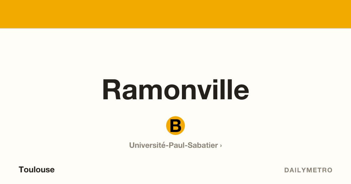 Ramonville station · Lines B