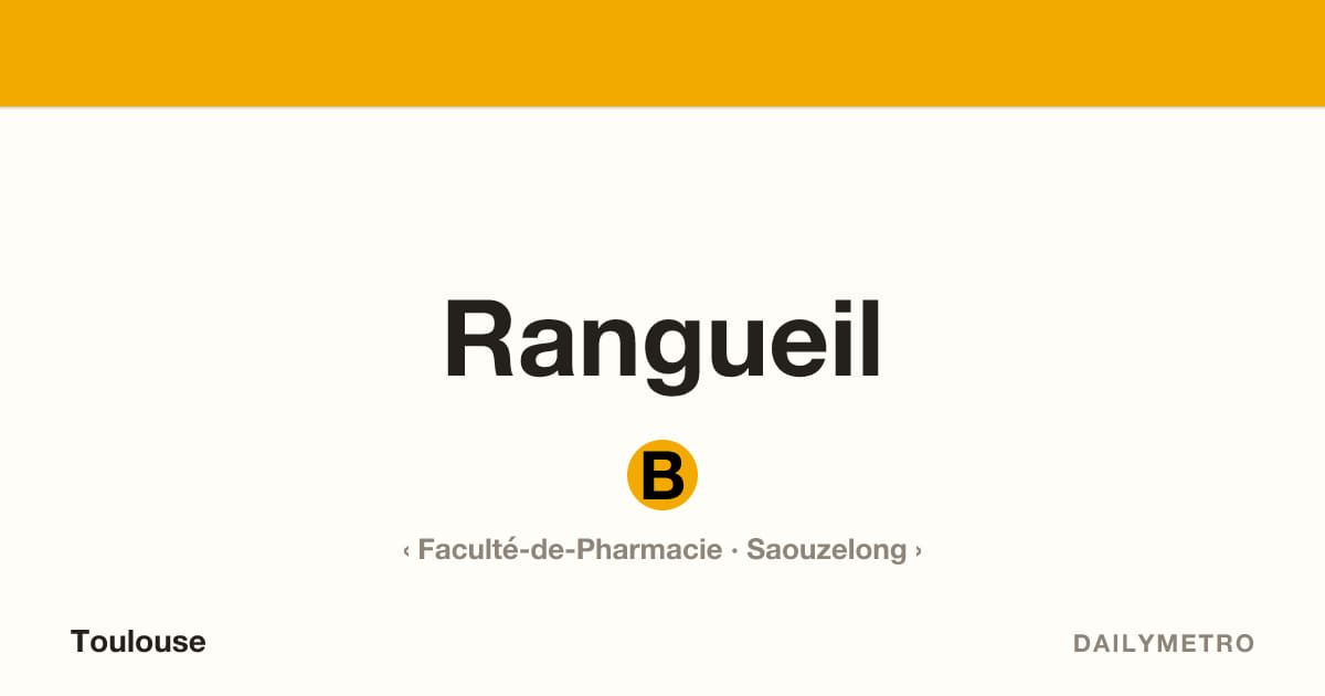Rangueil station · Lines B