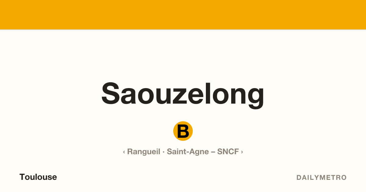 Station Saouzelong · Lignes B