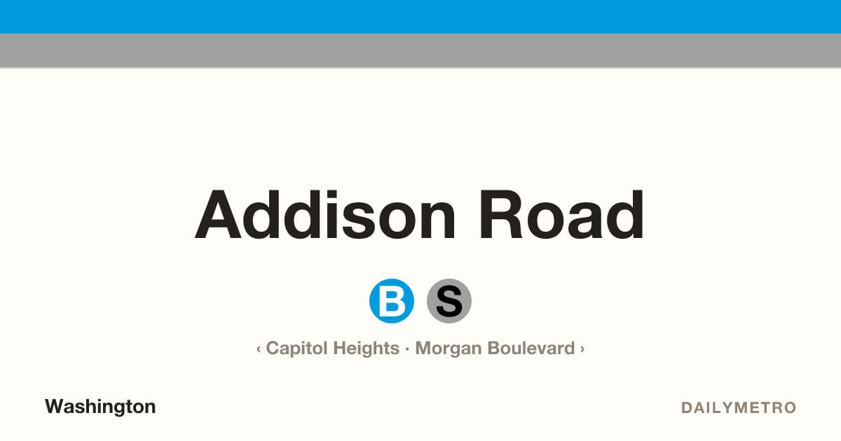 Addison Road station · Lines Blue, Silver