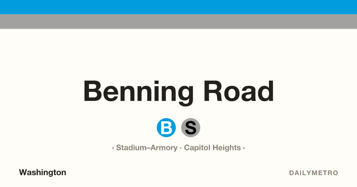 Benning Road station · Lines Blue, Silver