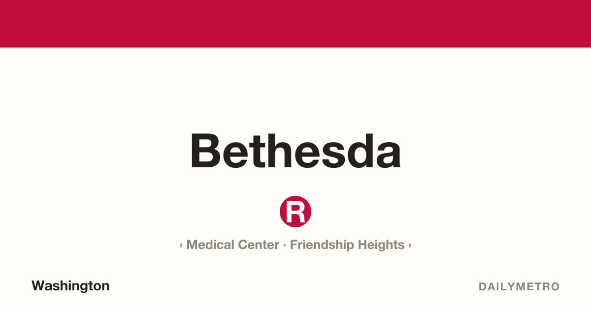 Bethesda station · Lines Red
