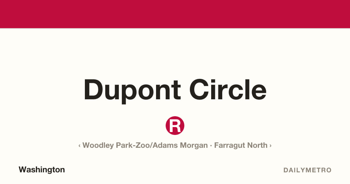 Dupont Circle station · Lines Red