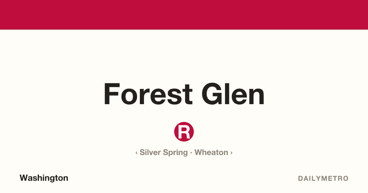 Forest Glen station · Lines Red