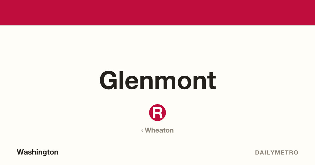 Glenmont station · Lines Red