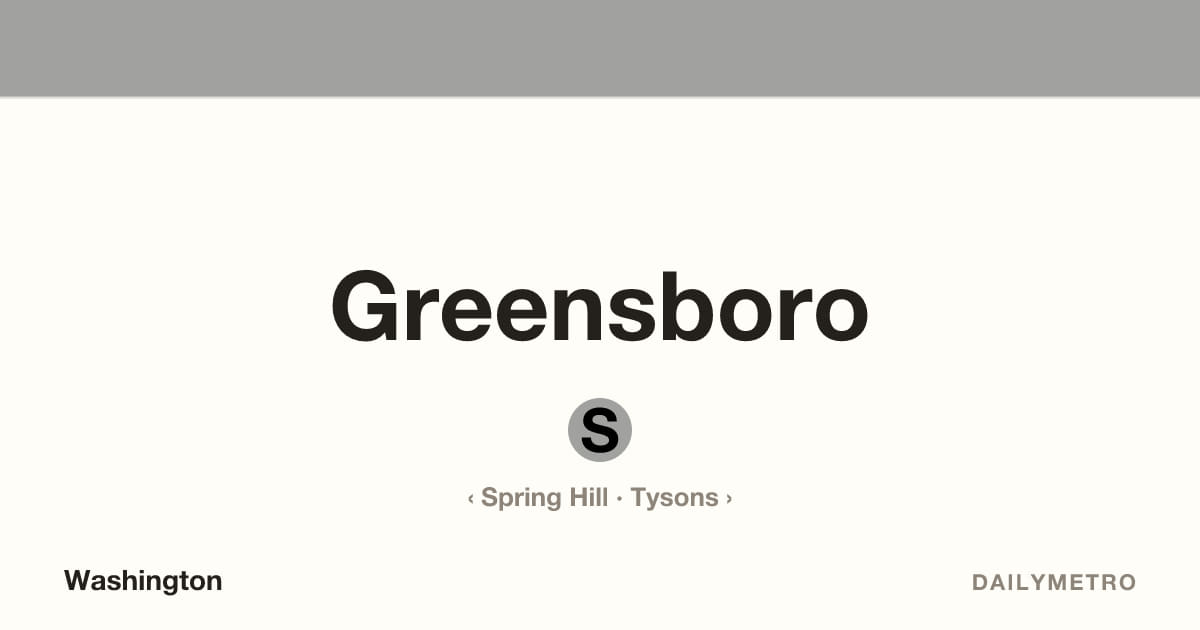 Greensboro station · Lines Silver