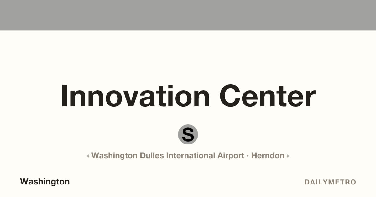Innovation Center station · Lines Silver
