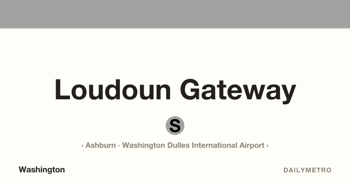 Loudoun Gateway station · Lines Silver