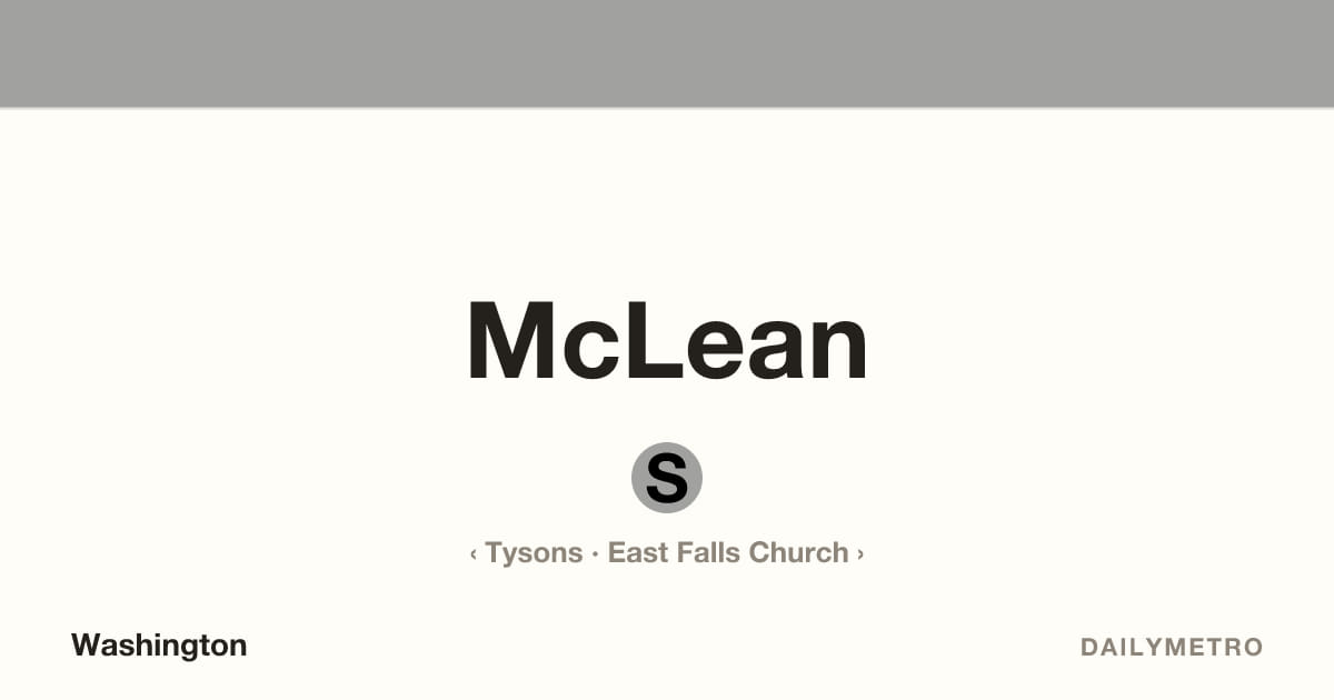 McLean station · Lines Silver