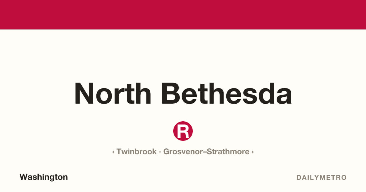 North Bethesda station · Lines Red