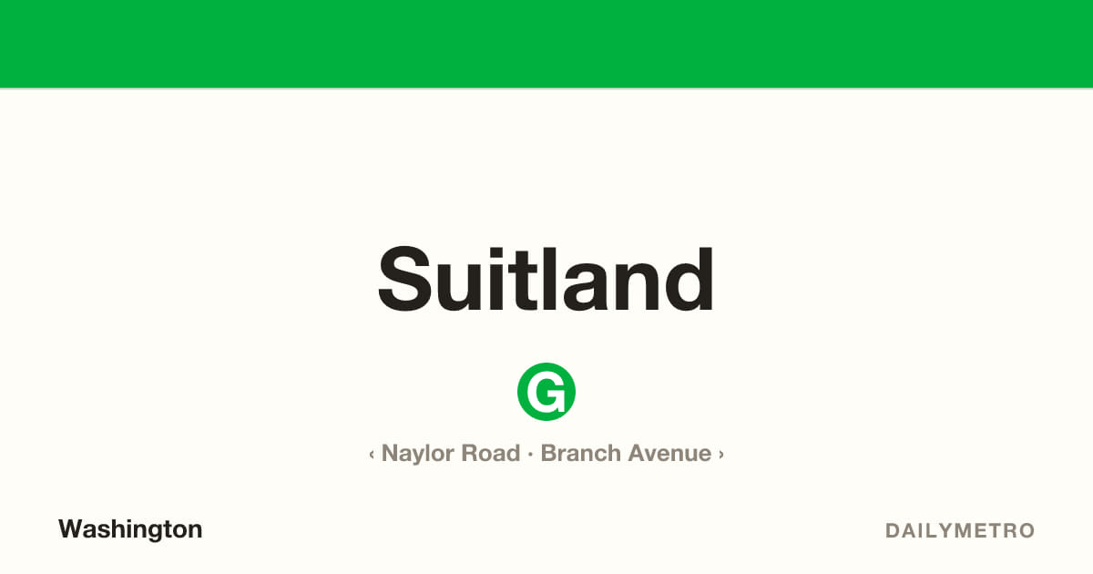 Suitland station · Lines Green