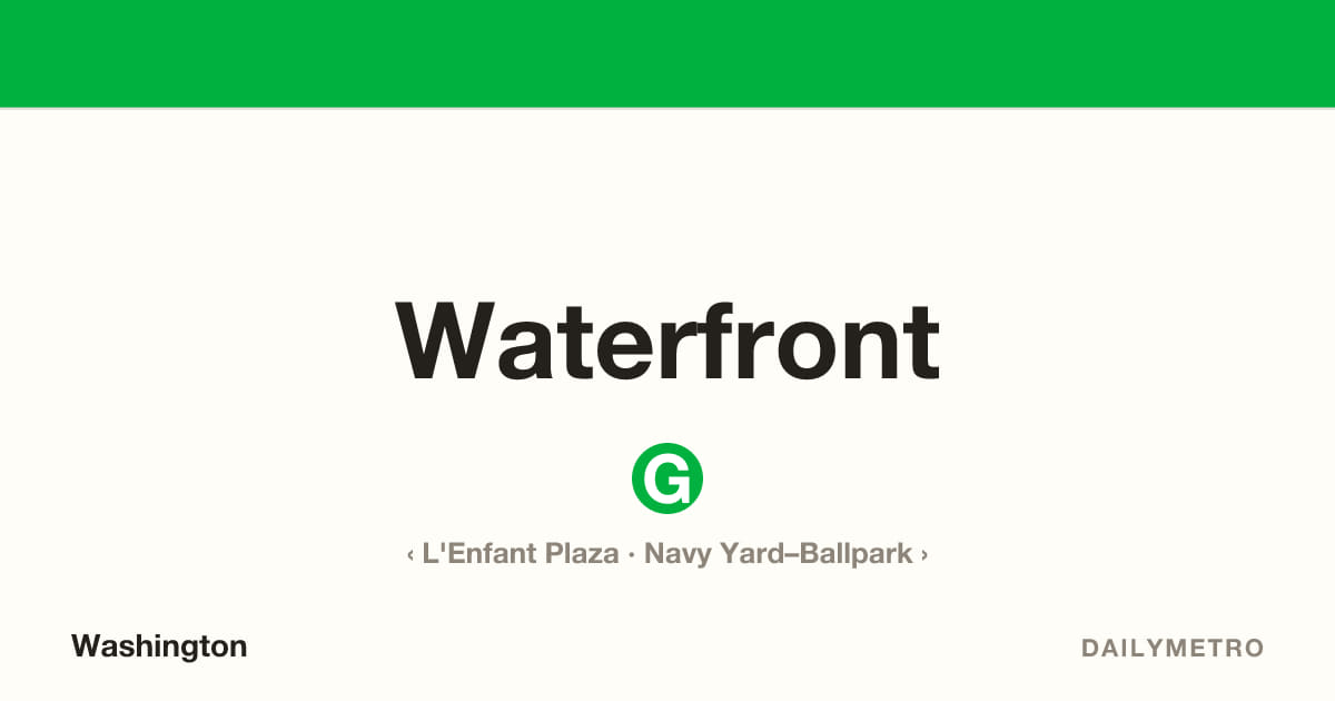 Waterfront station · Lines Green